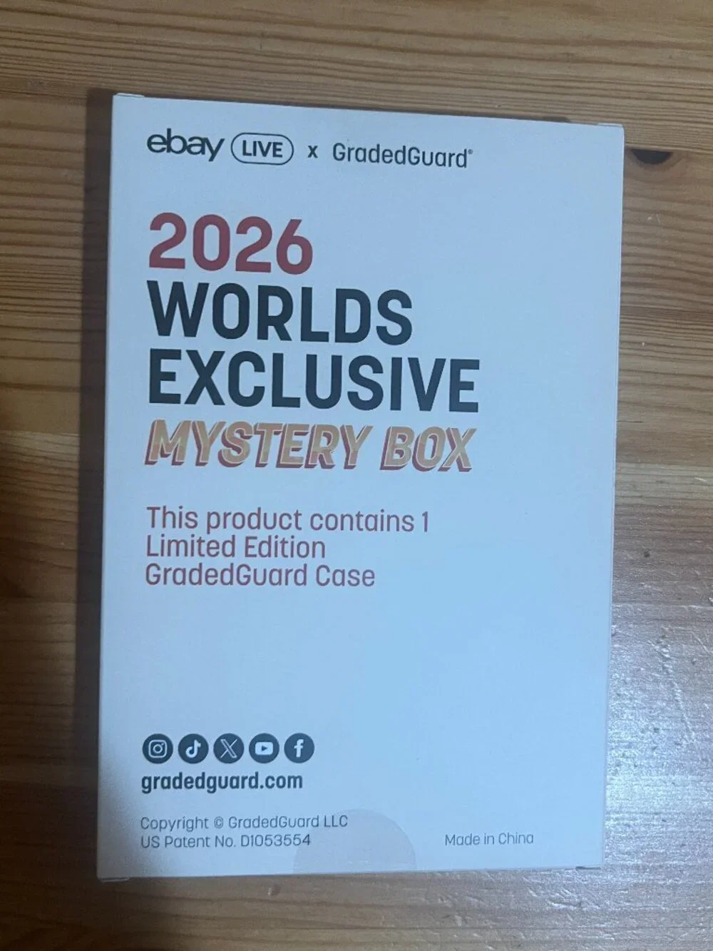 eBay Live x GradedGuard 2026 Worlds Exclusive Mystery Box, 1/2000 Brand New $80